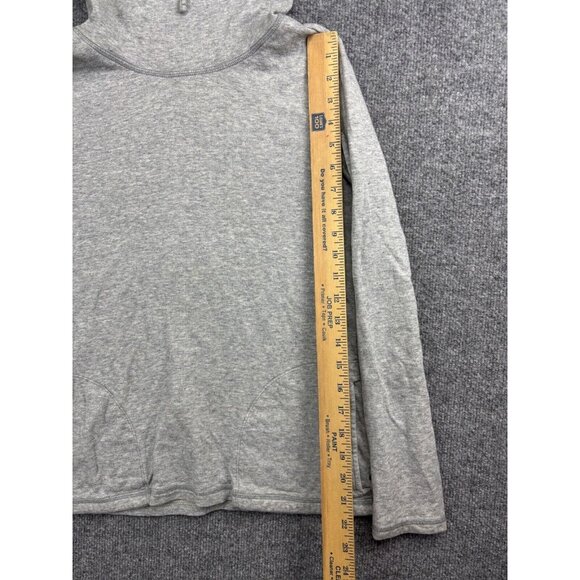 Toad & Co Sweatshirt Women's XS Gray Pullover Funnel Neck Long Sleeve Pockets - Picture 3 of 7